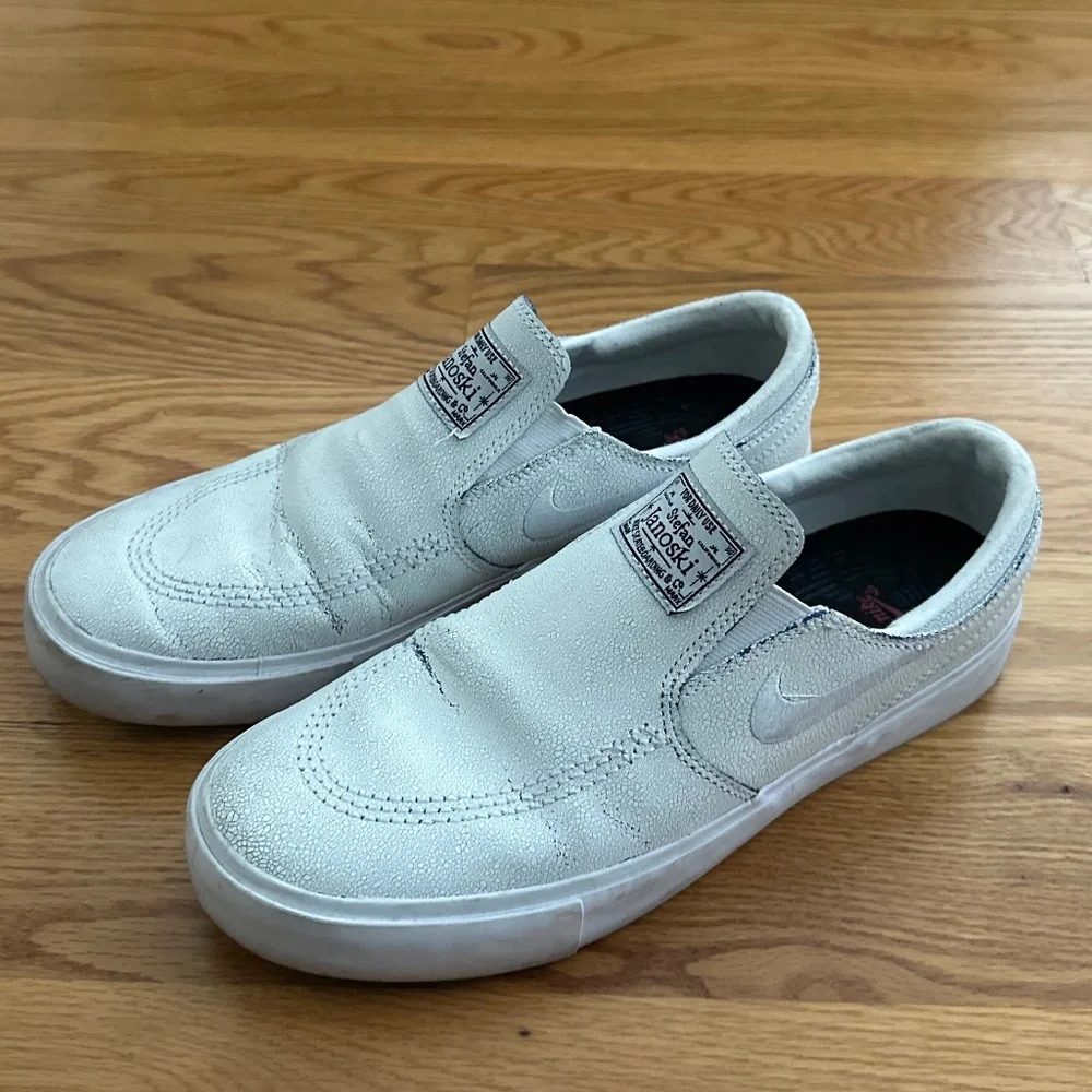 Nike SB Zoom Stefan Janoski Slip On Leather Shoes (6.5)